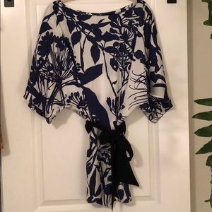 Blue and White Dress